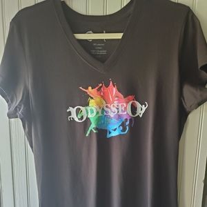 Cavalia equestrian show black with graphic t shirt